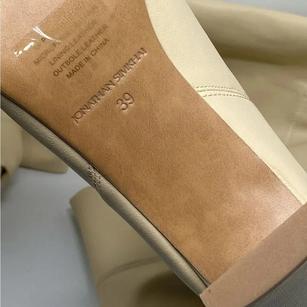 JONATHAN SIMKHAI  Everleigh Vegan Leather Thigh-High Boots size 39